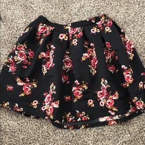 Floral circle skirt